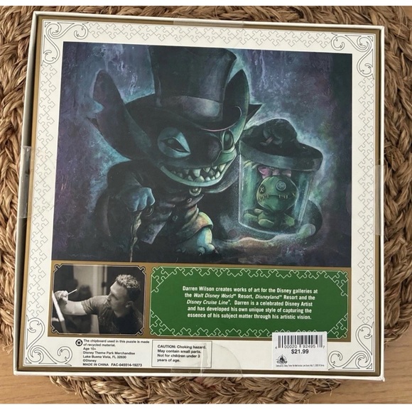 NEW Sealed Disney Parks Haunted Mansion Stitch as Hatbox Ghost 1000 Piece Puzzle - Picture 2 of 6